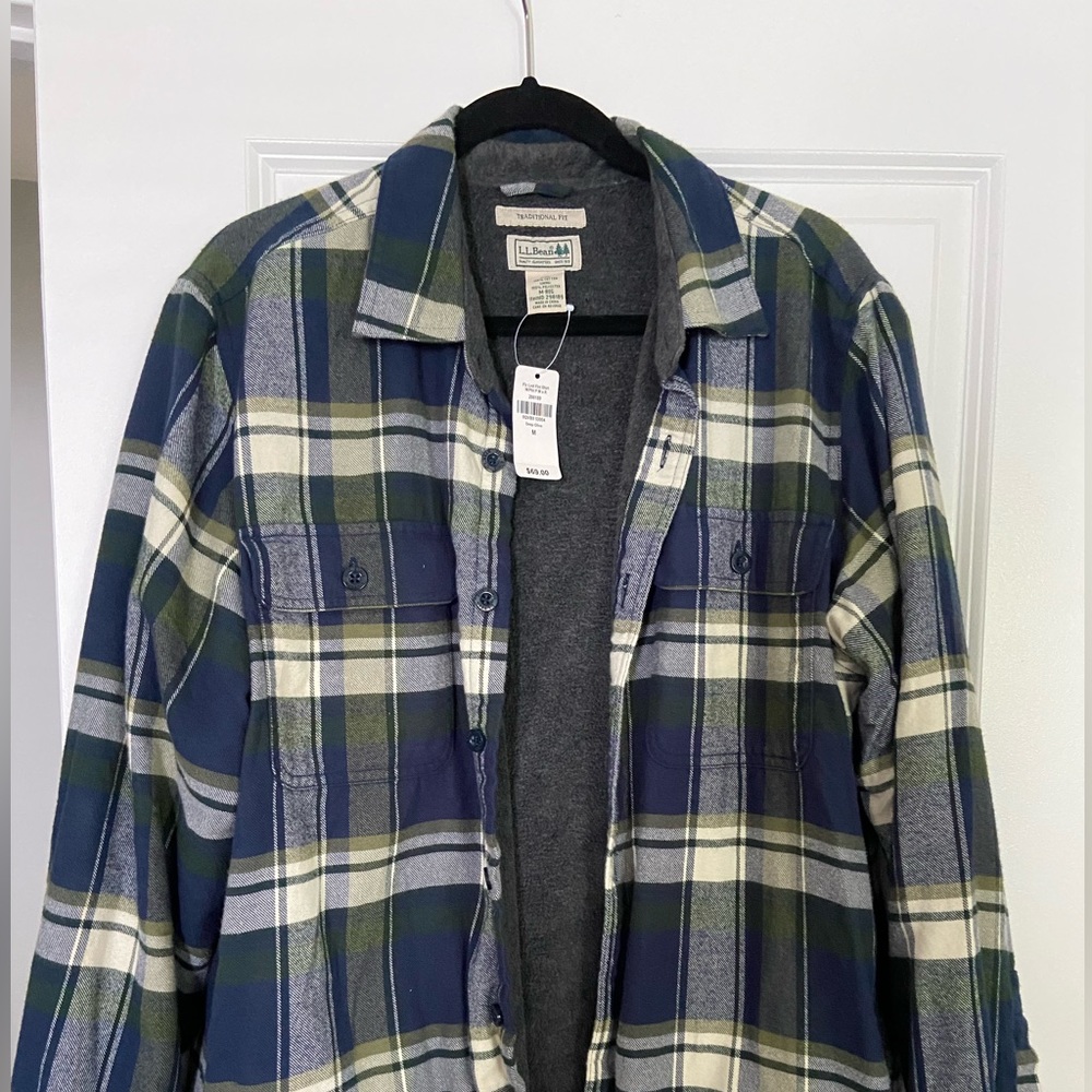 LL.Bean fleece lined flannel